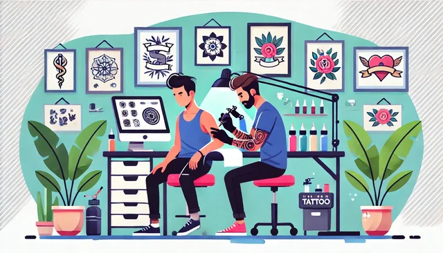 Illustration pour un CV de Tatoueur