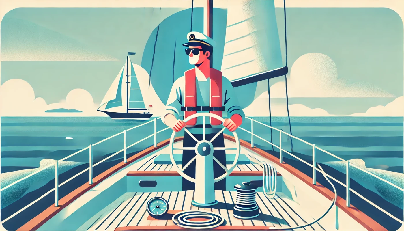 Illustration pour un CV de Skipper