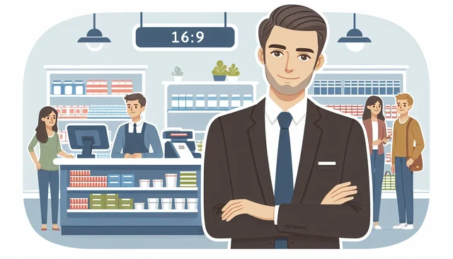 Illustration pour un CV de Directeur de Magasin