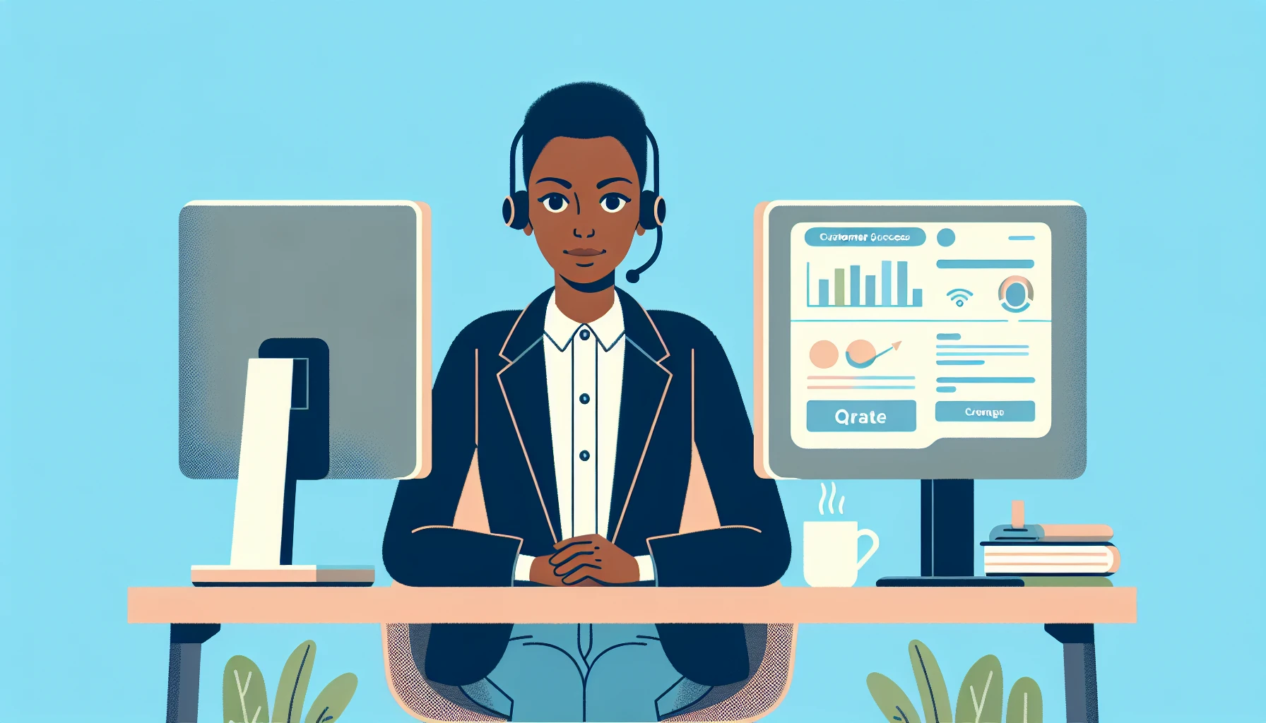Illustration pour un CV de Customer Success Manager