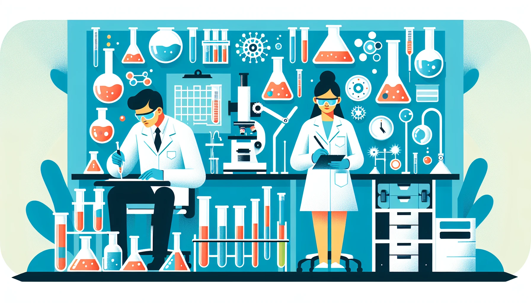 Illustration pour un CV de Technicien de Laboratoire
