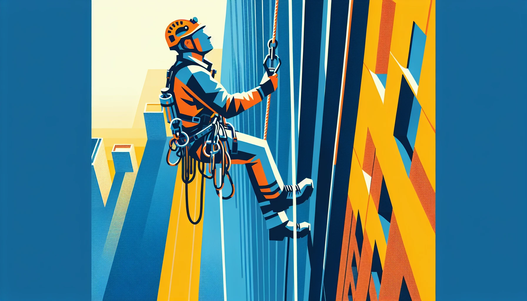 Illustration pour un CV de Cordiste