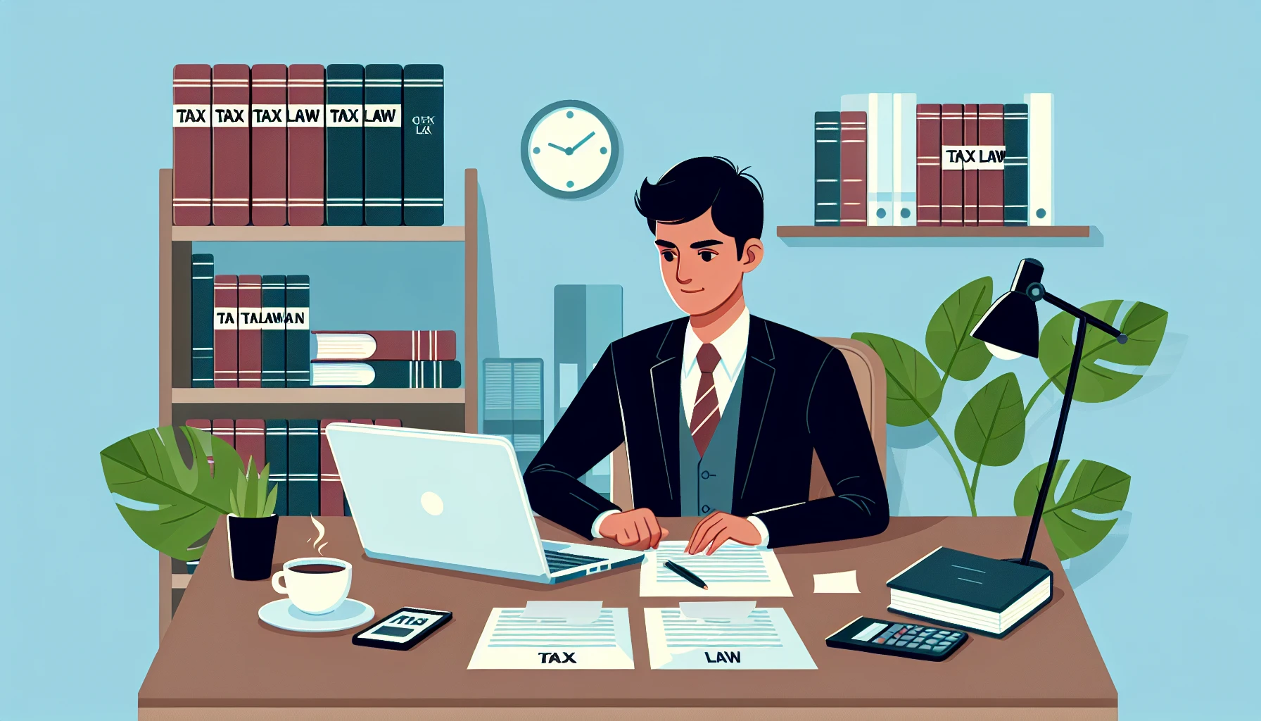 Illustration pour un CV de Avocat fiscaliste