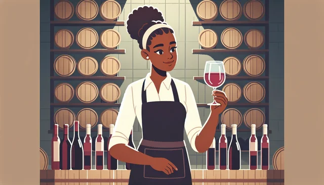 Illustration pour un CV de Sommelier