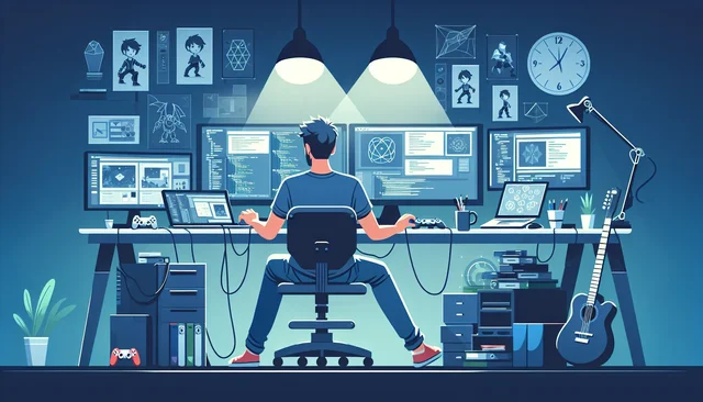 Illustration pour un CV de Game designer