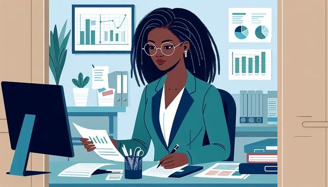 Illustration pour un CV de Responsable administratif