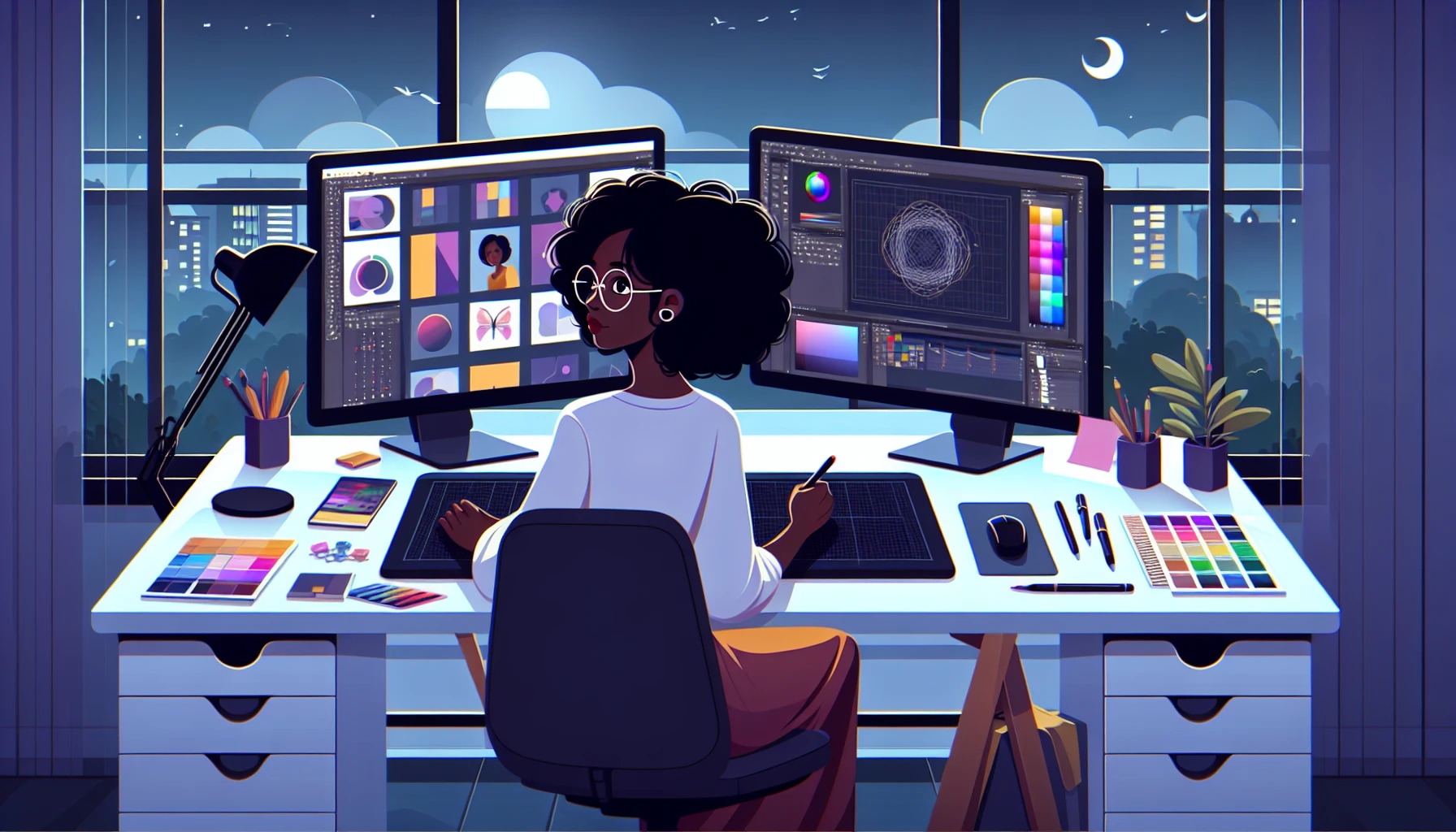 Illustration pour un CV de Infographiste
