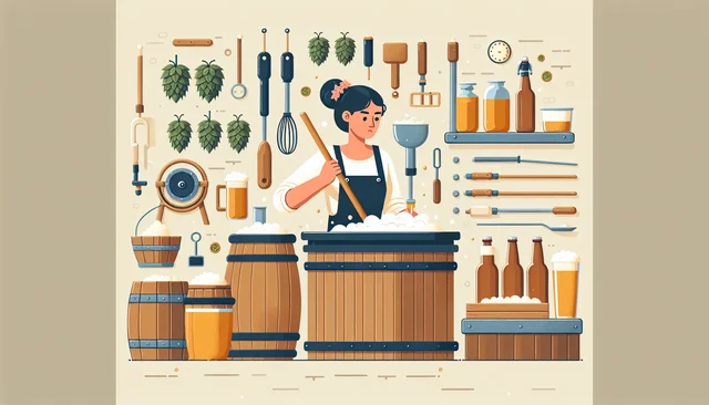 Illustration pour un CV de Brasseur