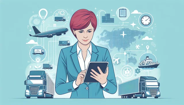 Illustration pour un CV de Responsable transport