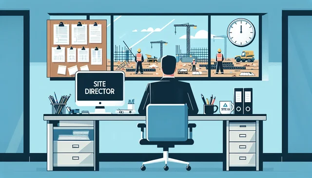 Illustration pour un CV de Directeur de site