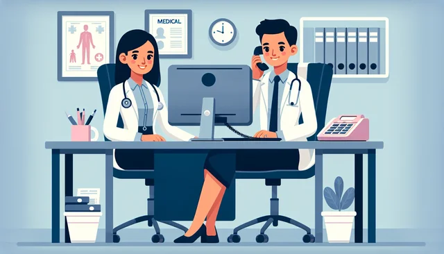 Illustration pour un CV de Secrétaire Médicale