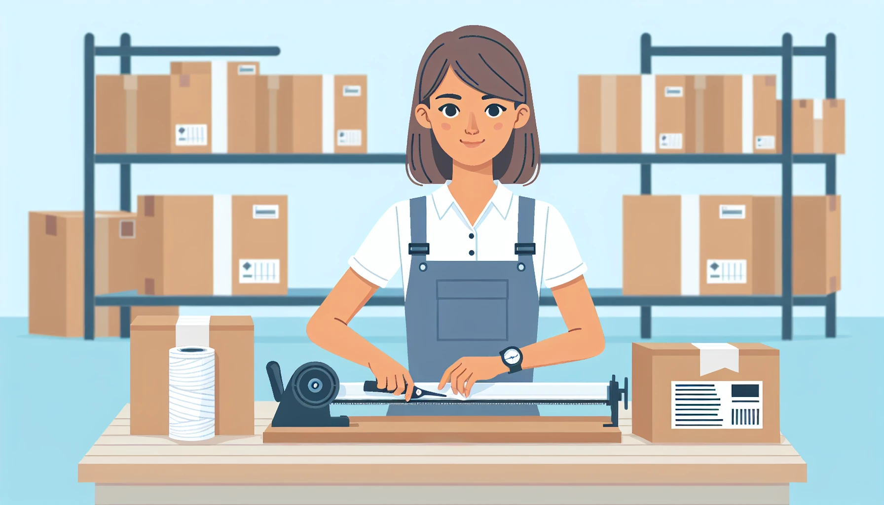 Illustration pour un CV de Emballeur