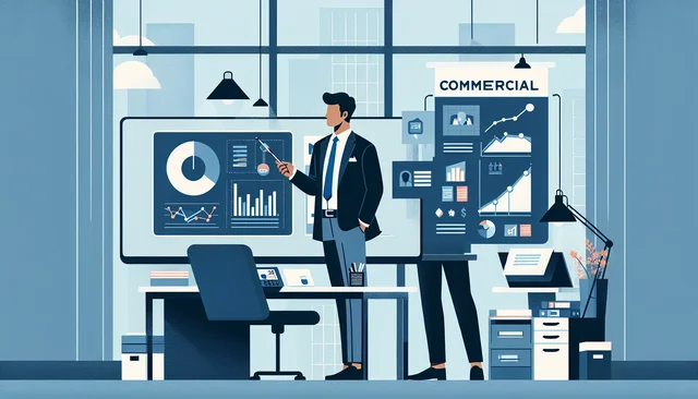 Illustration pour un CV de Manager Commercial