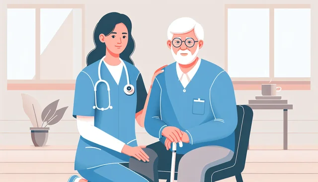 Illustration pour un CV de Aide à la personne