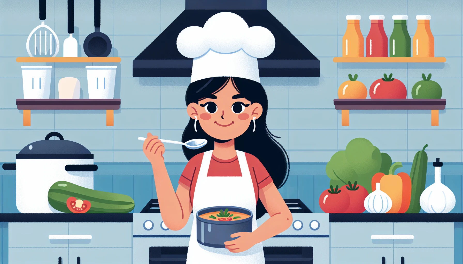 Illustration pour un CV de Chef de cuisine