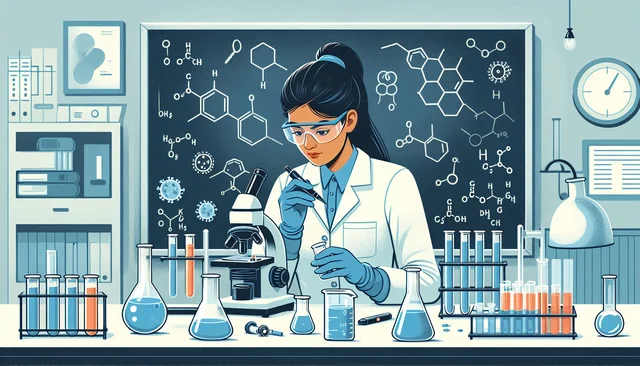 Illustration pour un CV de Chimiste