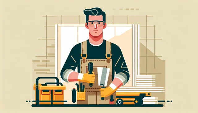 Illustration pour un CV de Plaquiste