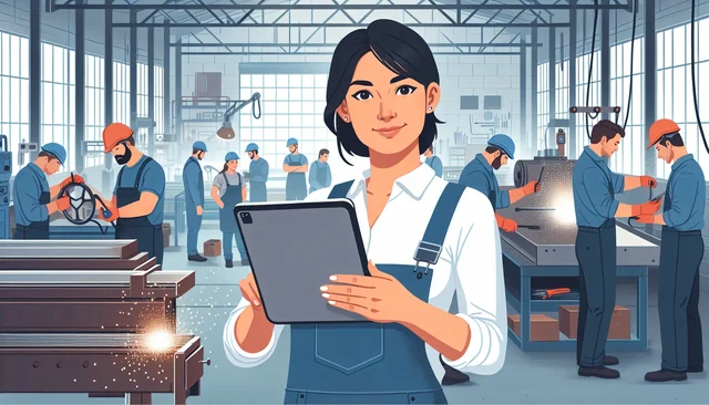Illustration pour un CV de Chef d’atelier