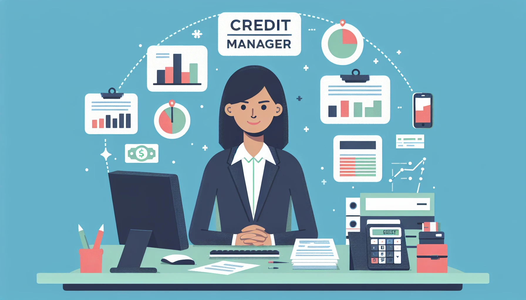 Illustration pour un CV de Credit Manager