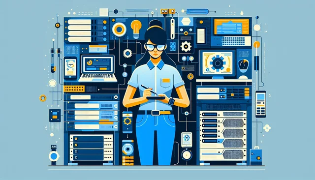 Illustration pour un CV de Technicien informatique