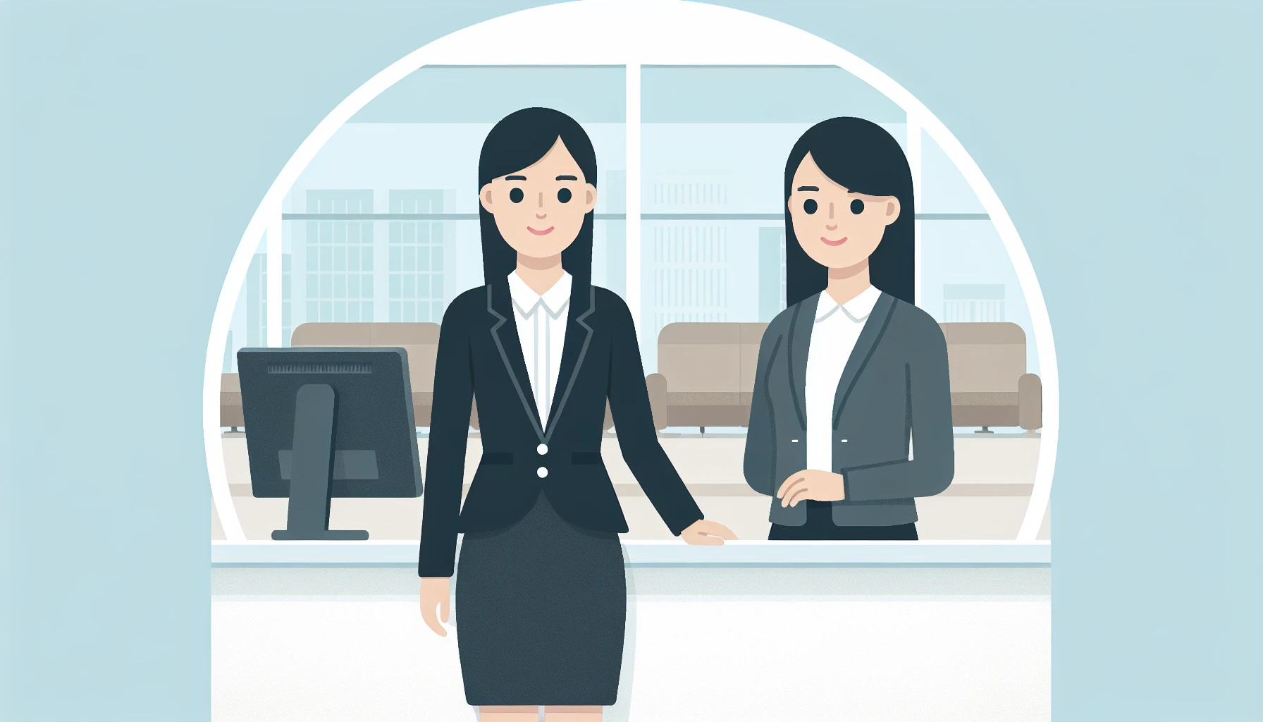 Illustration pour un CV de Employé de banque