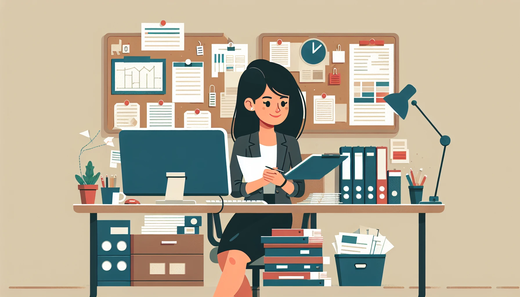 Illustration pour un CV de Adjoint administratif