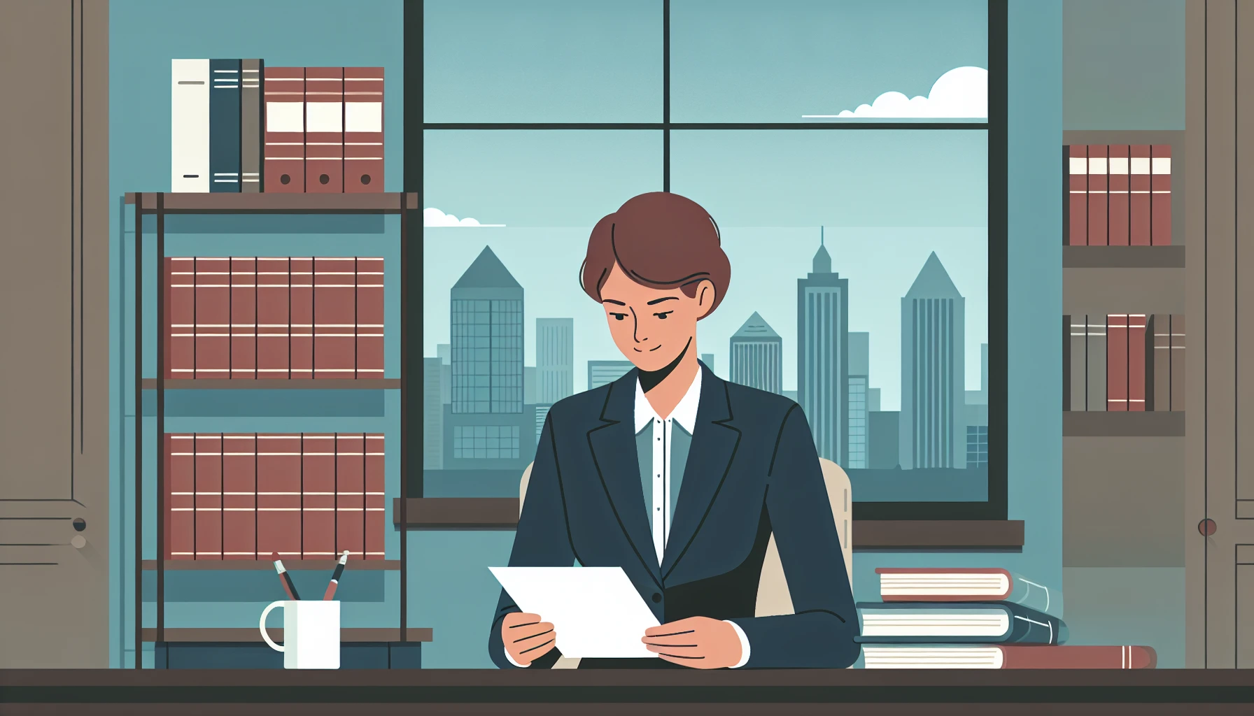 Illustration pour un CV de Avocat droit des affaires