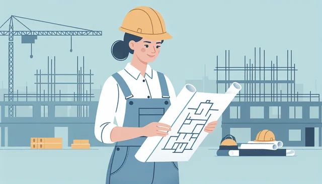Illustration pour un CV de Chef de projet construction