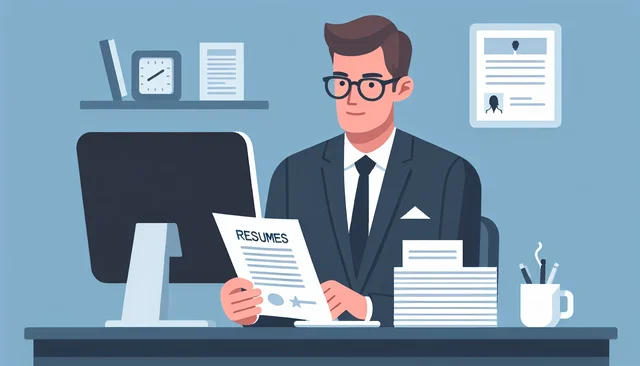 Illustration pour un CV de Chargé de recrutement
