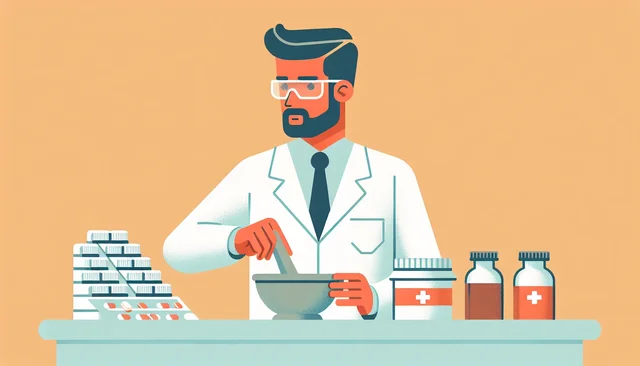Illustration pour un CV de Préparateur en Pharmacie