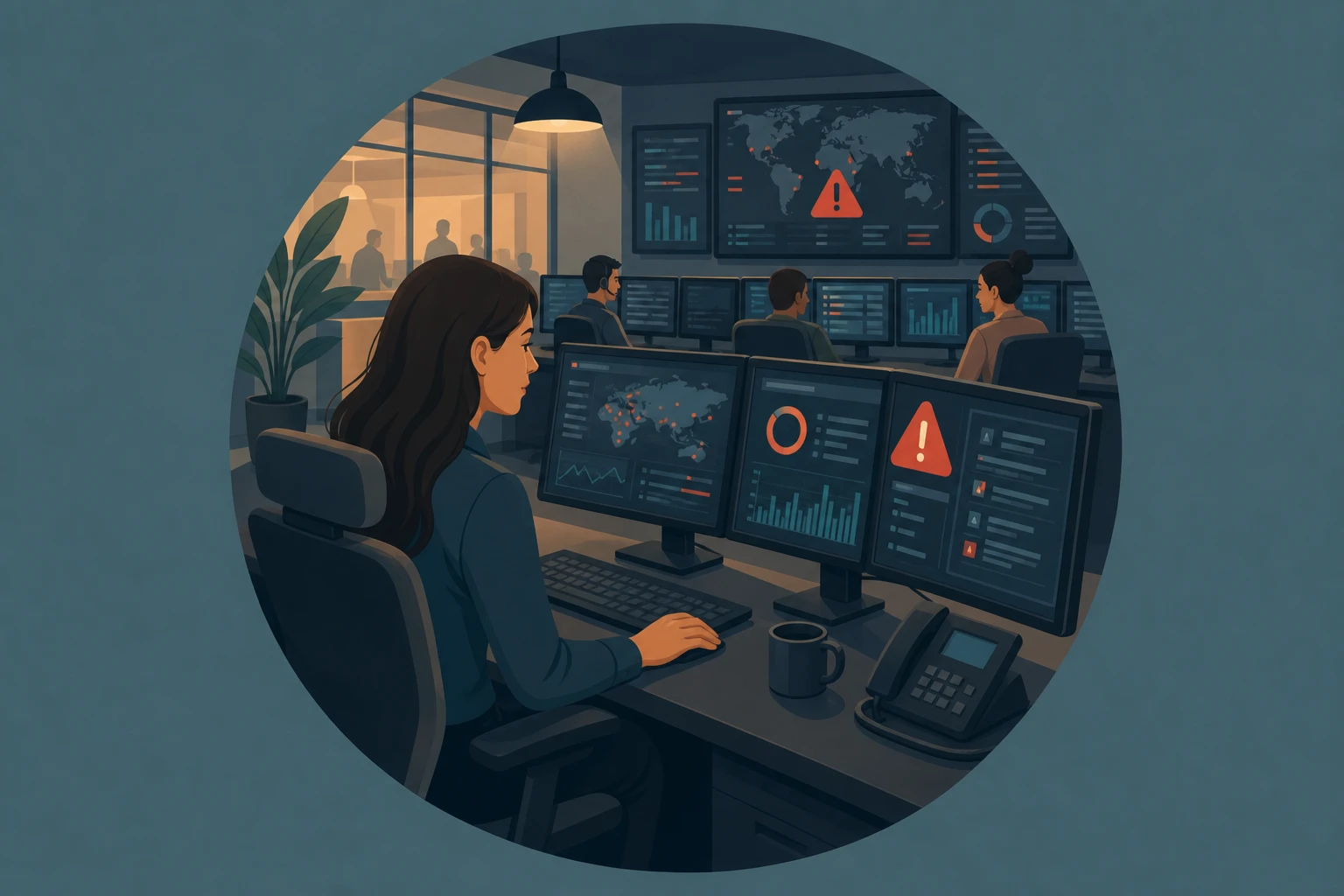 Illustration pour un CV de Analyste SOC