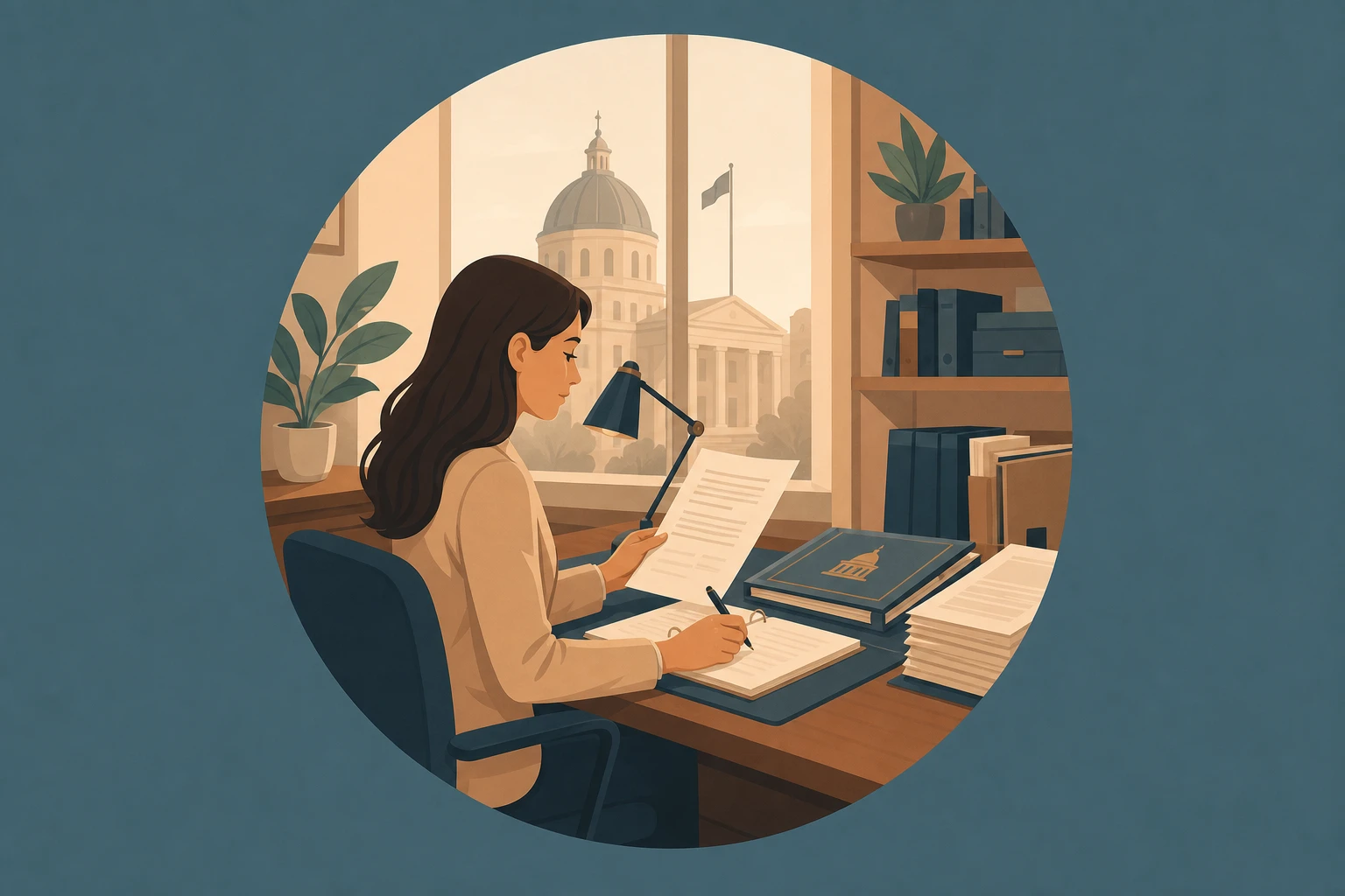Illustration pour un CV de Assistant parlementaire
