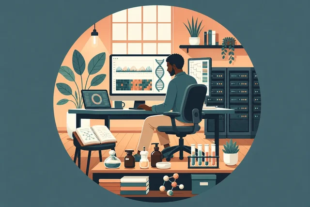 Illustration pour un CV de Bioinformaticien