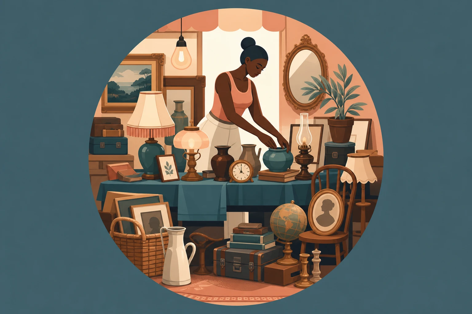 Illustration pour un CV de Brocanteur