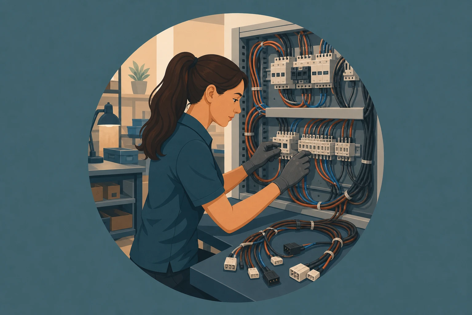 Illustration pour un CV de Cableur