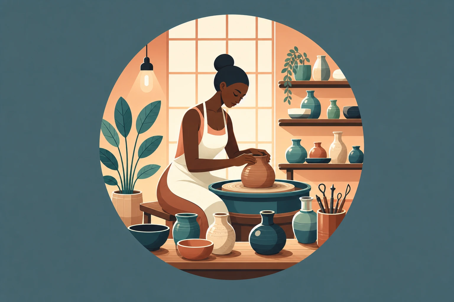 Illustration pour un CV de Céramiste
