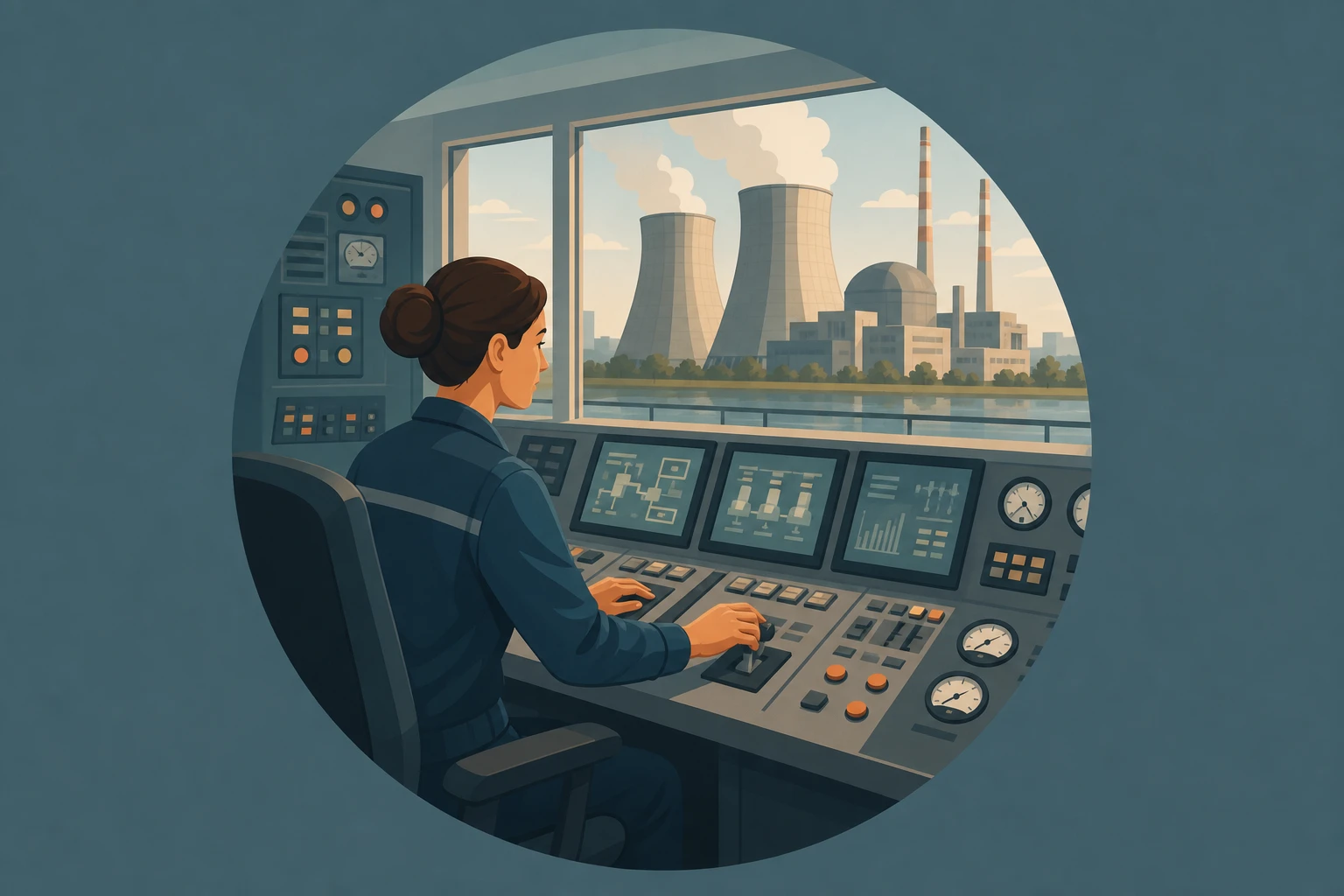 Illustration pour un CV de Conducteur de centrale