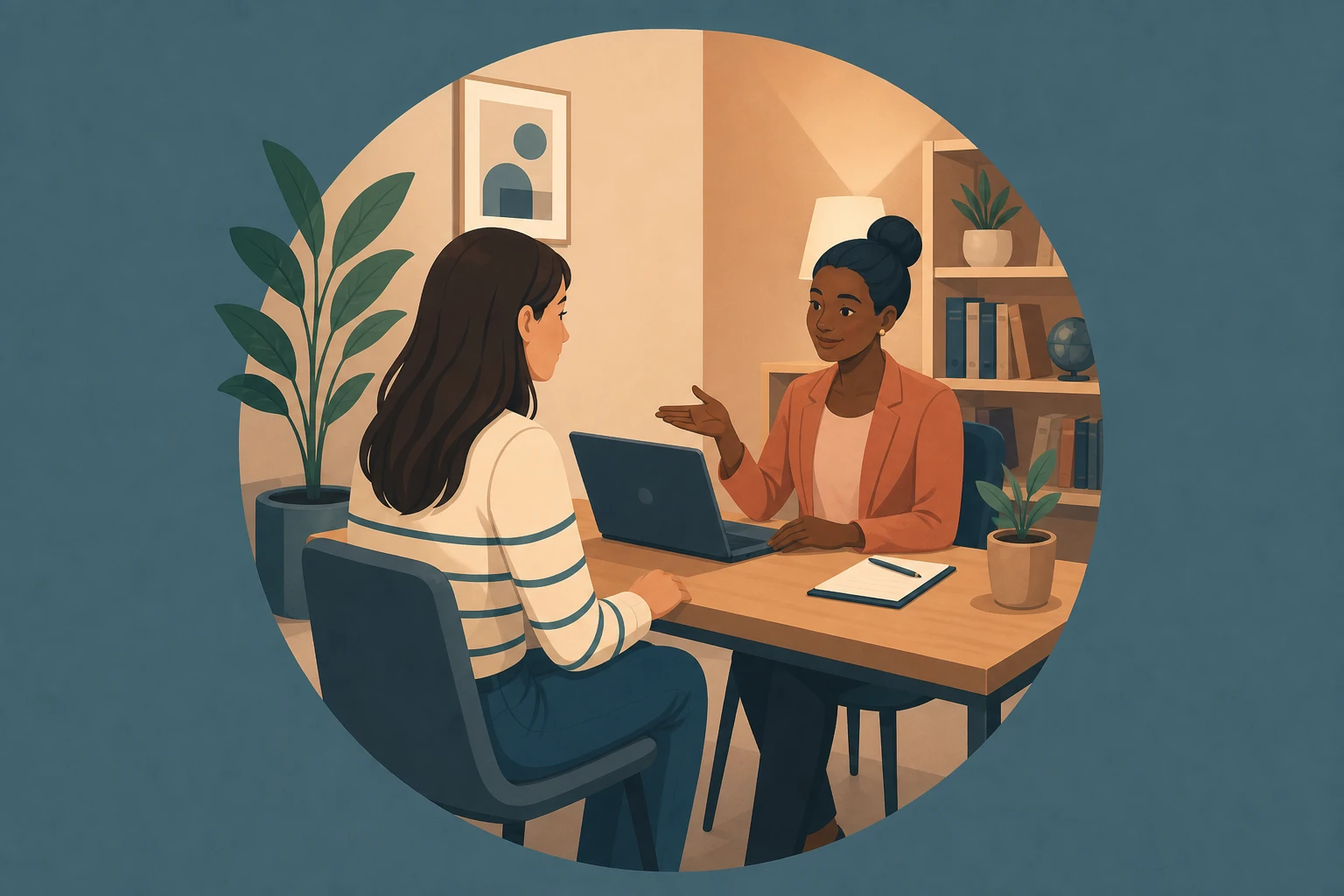 Illustration pour un CV de Conseiller insertion professionnelle