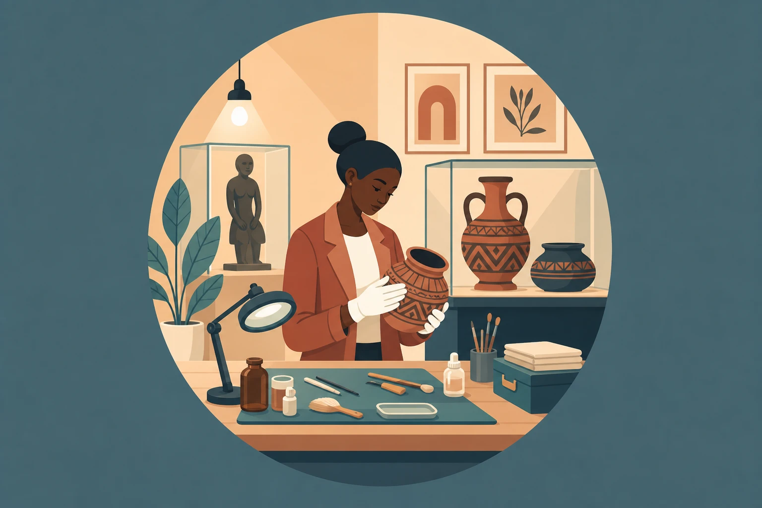 Illustration pour un CV de Conservateur du patrimoine