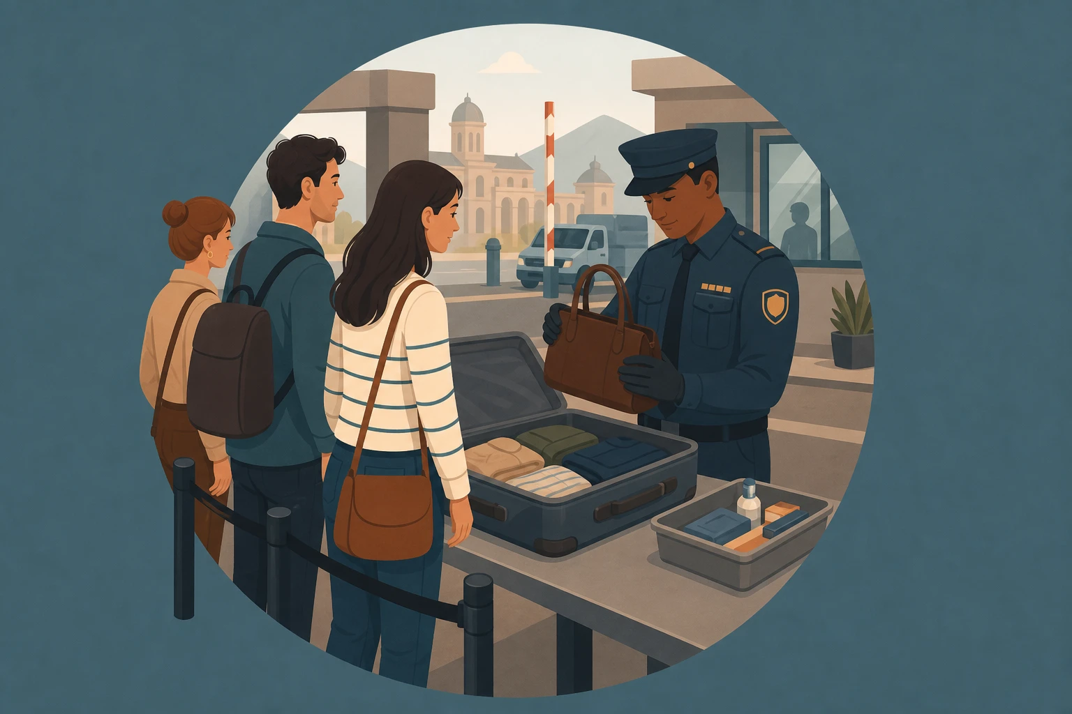 Illustration pour un CV de Contrôleur des douanes