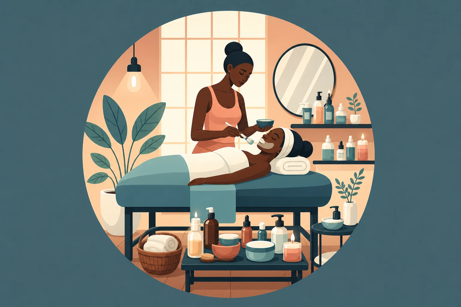 Illustration pour un CV de Cosmétologue