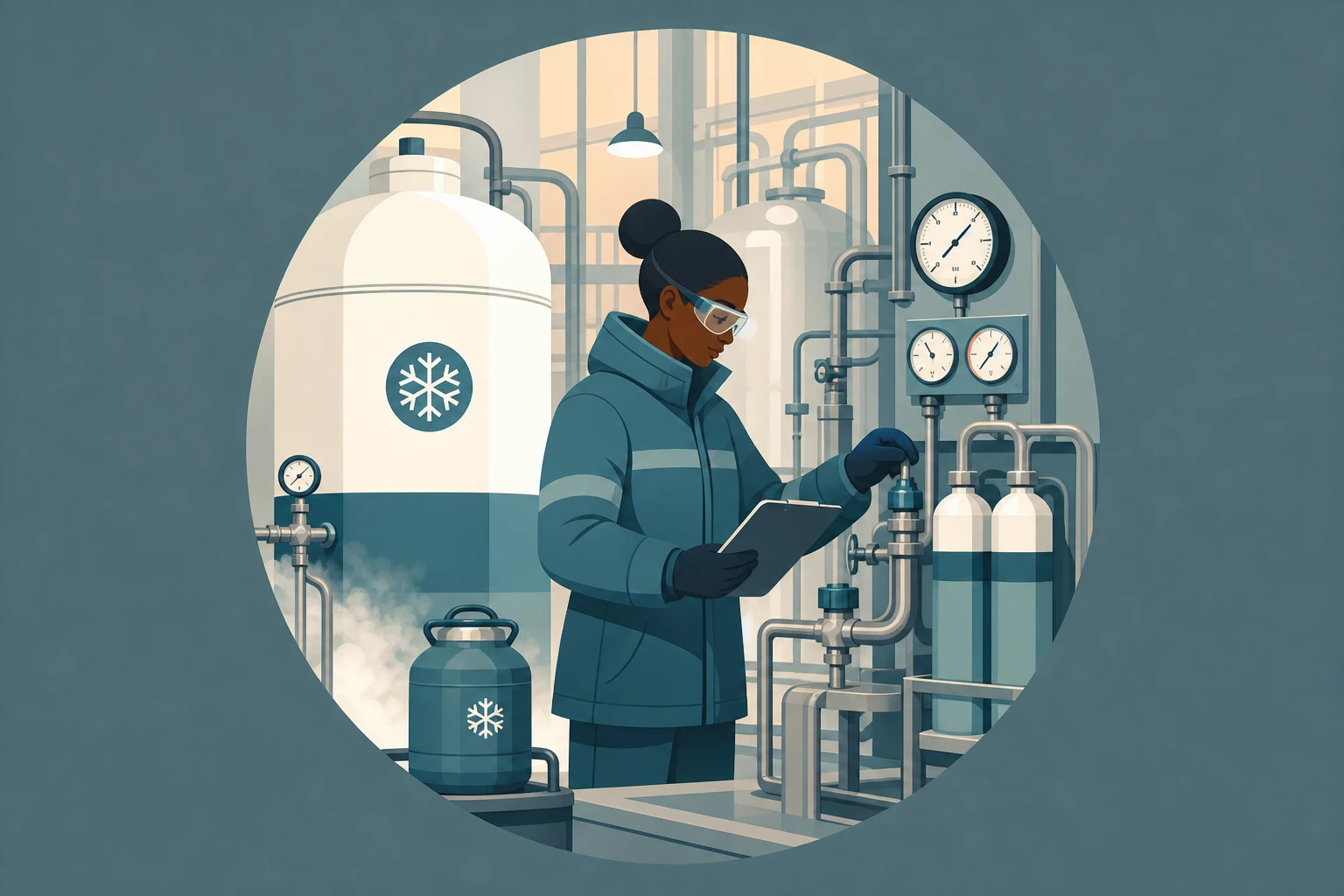 Illustration pour un CV de Cryogéniste