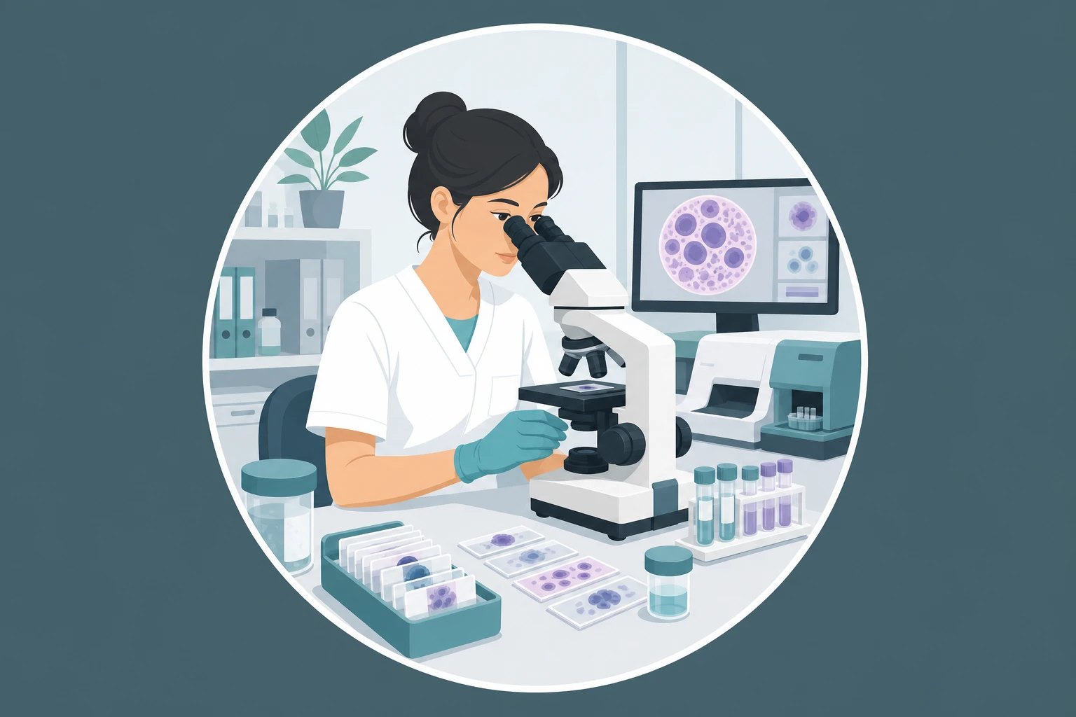 Illustration pour un CV de Cytotechnicien
