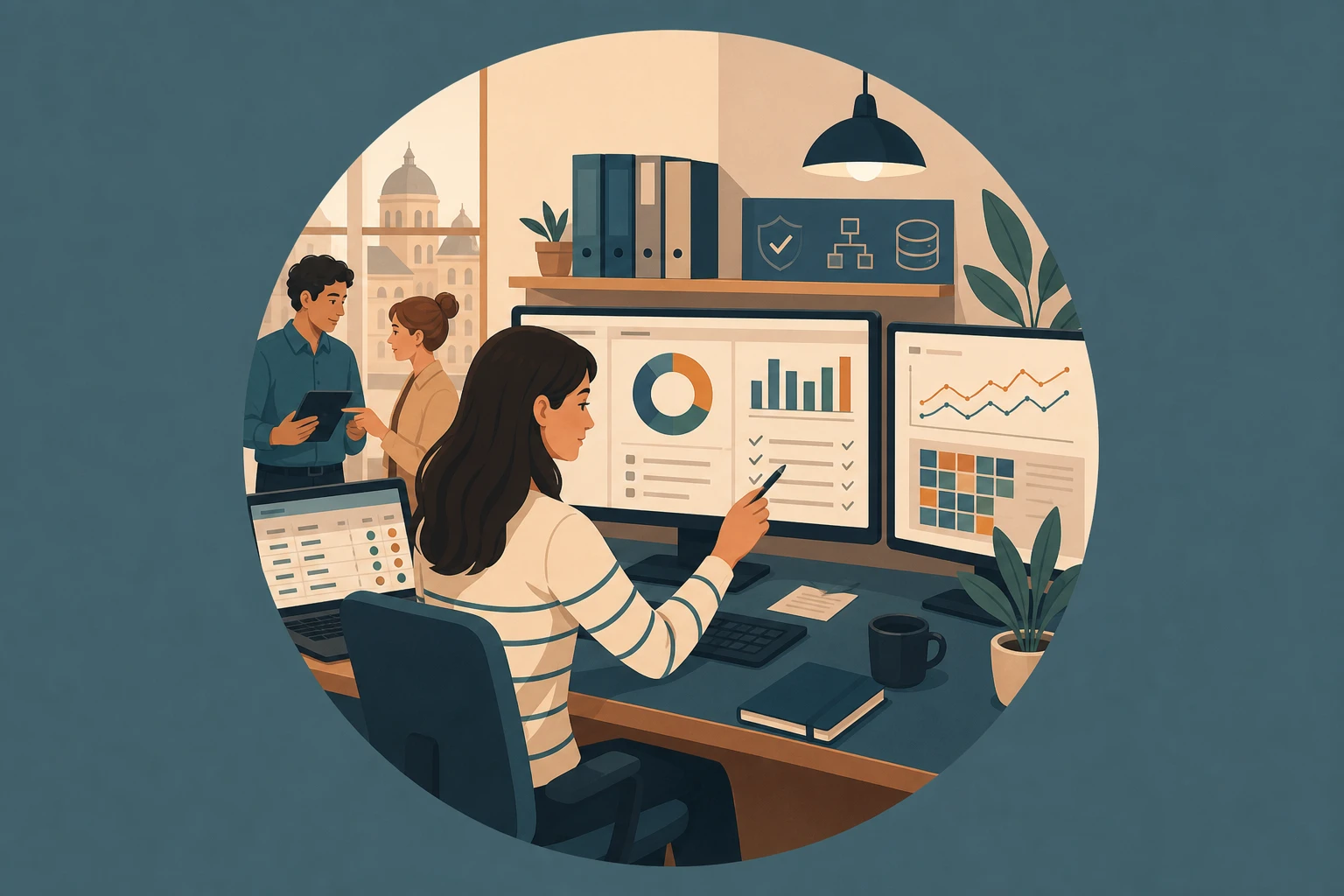 Illustration pour un CV de Data steward