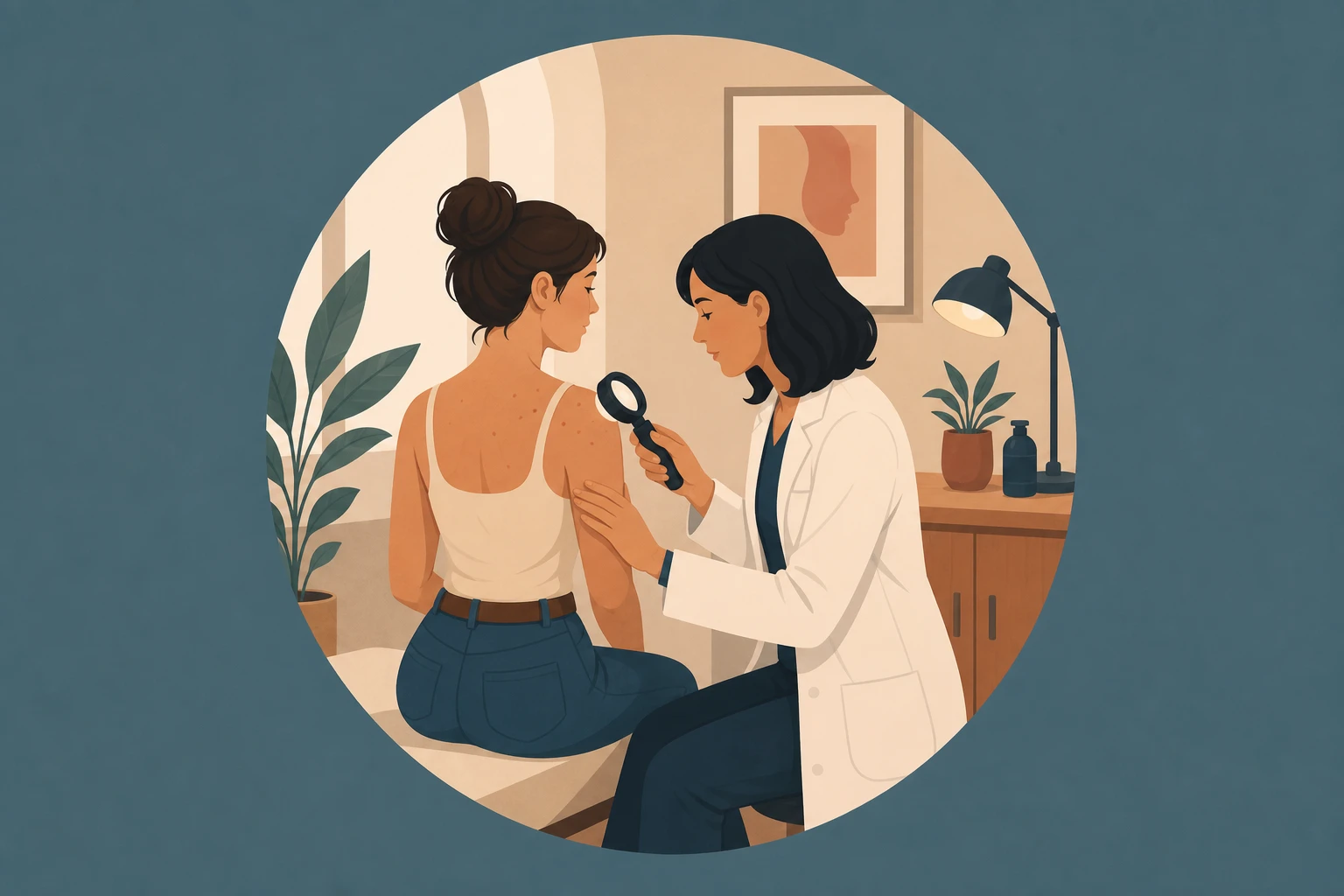 Illustration pour un CV de Dermatologue