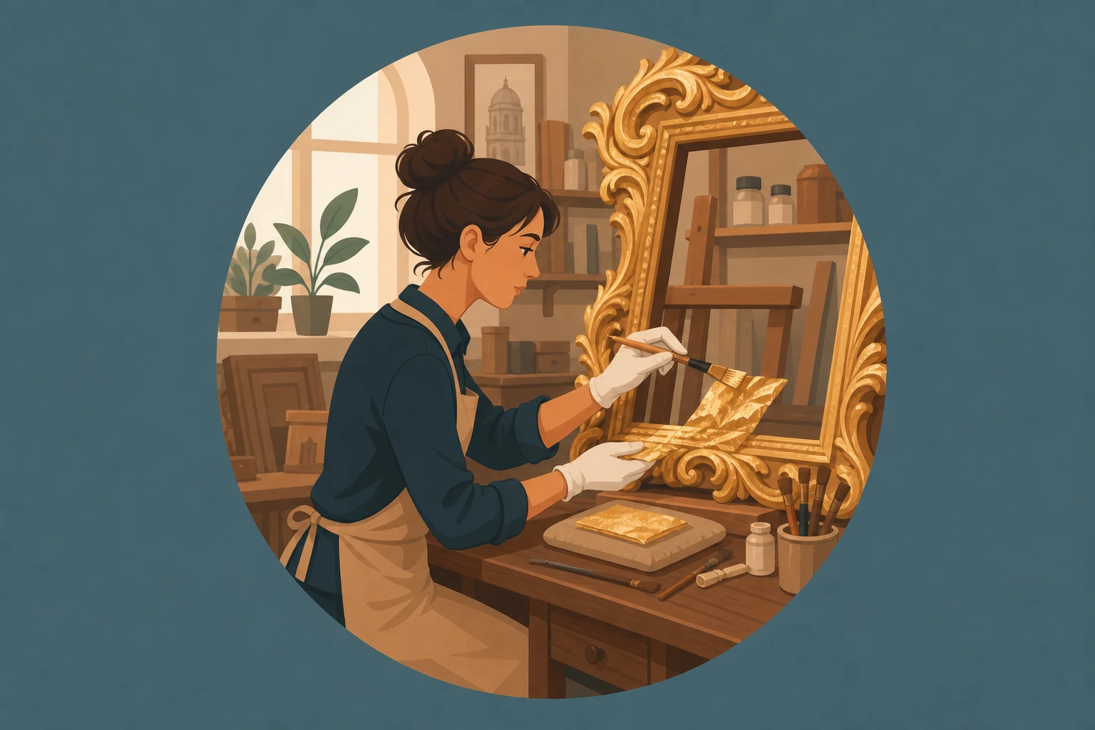 Illustration pour un CV de Doreur