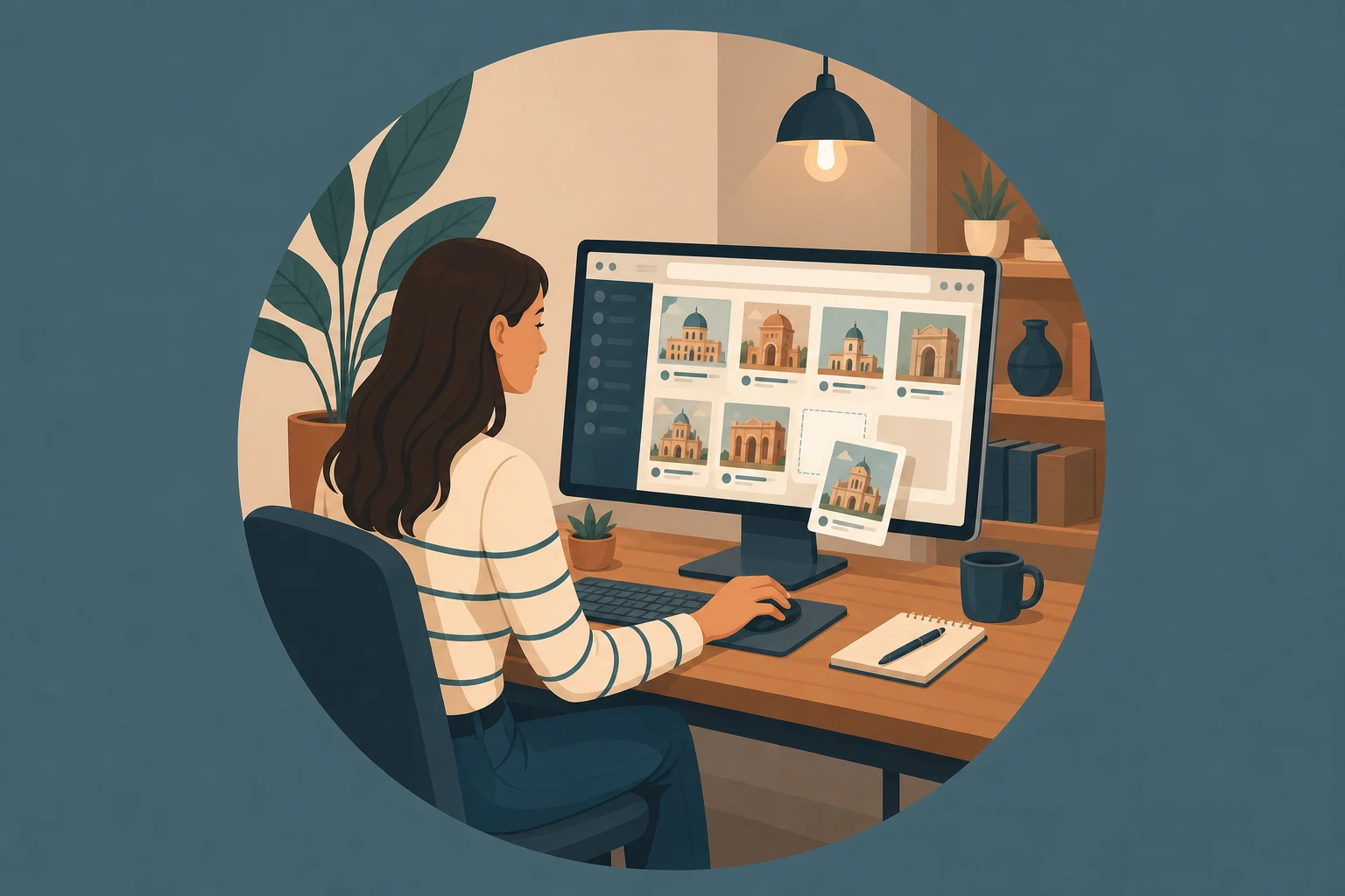 Illustration pour un CV de E-merchandiser