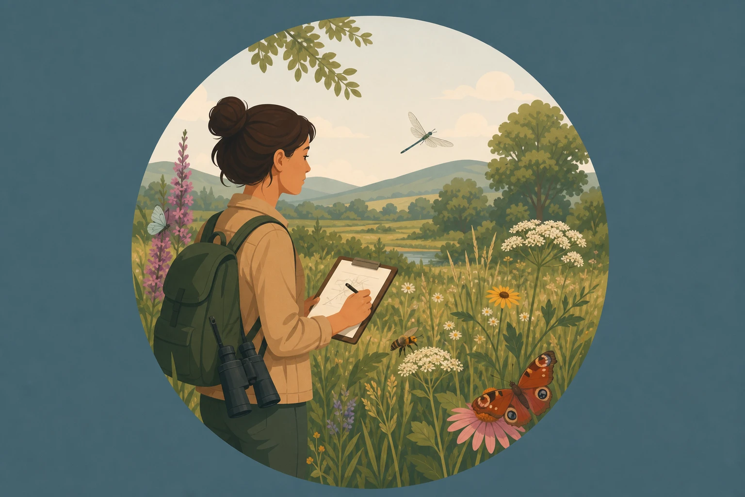 Illustration pour un CV de Ecologue