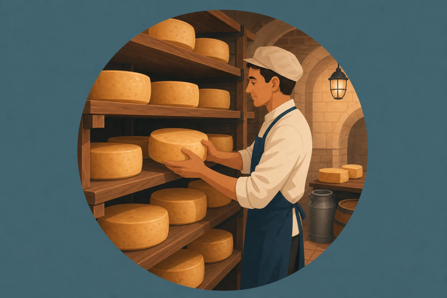 Illustration pour un CV de Fromager
