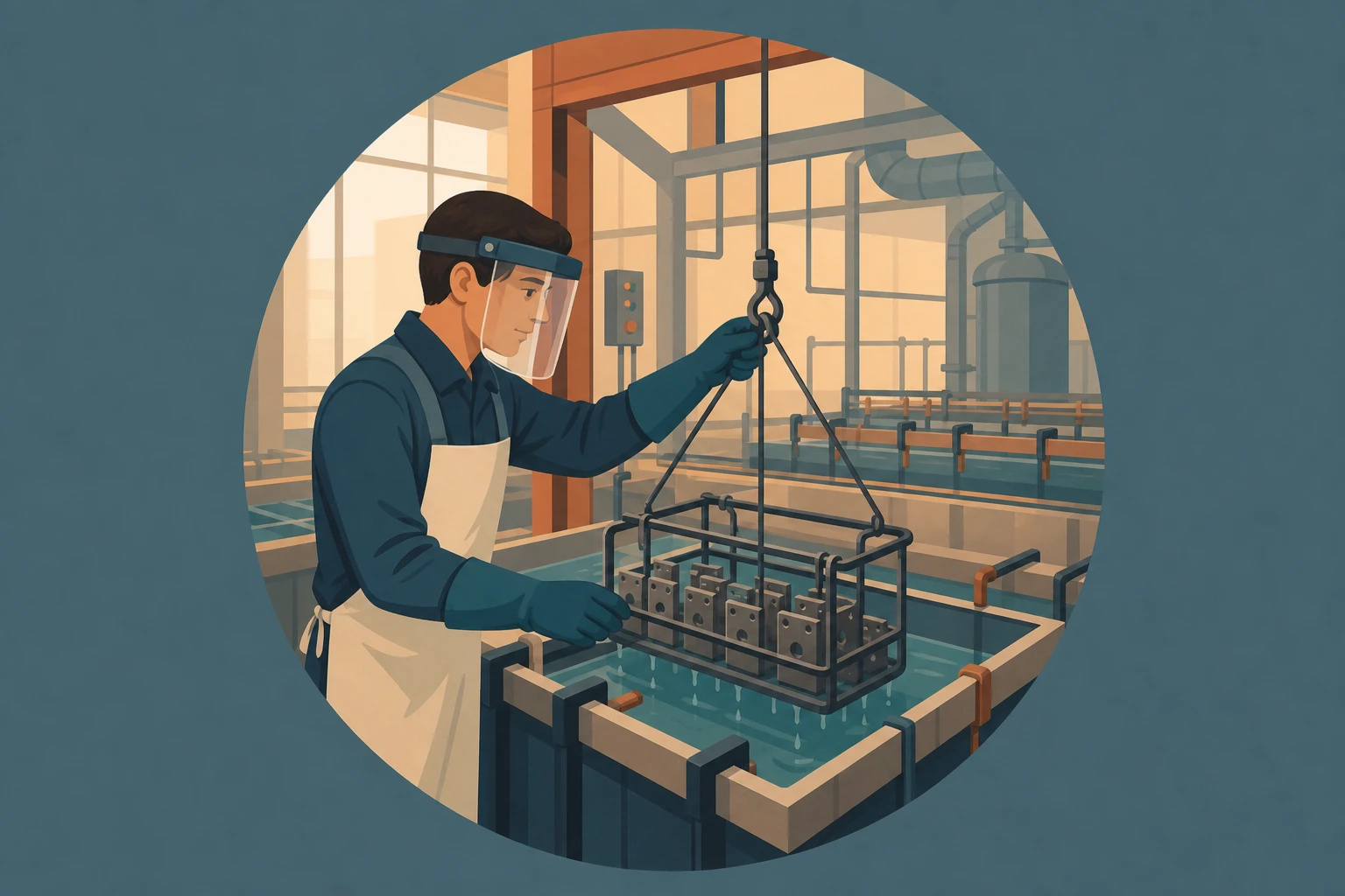 Illustration pour un CV de Galvanoplaste
